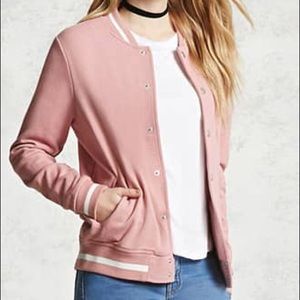 Forever 21 Varsity Pink Jacket